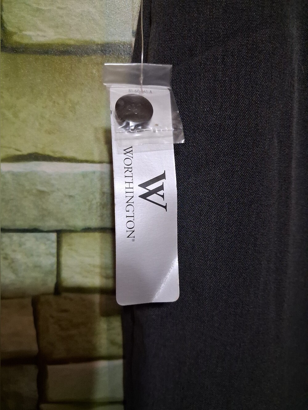 New Worthington Size 8 Gray Slacks Trousers Modern Fit - Picture 4 of 5